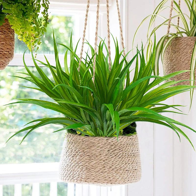 1 Stuk 14 bladeren Lente gras kunstplanten voor huis vensterbank bonsai kerstfeest decoratie bruiloft buitenboog accessoires