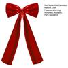 Bow Decoration for Parties High-quality Polyester Bow Festive Ribbon Bow Christmas Tree Topper with Long Streamers