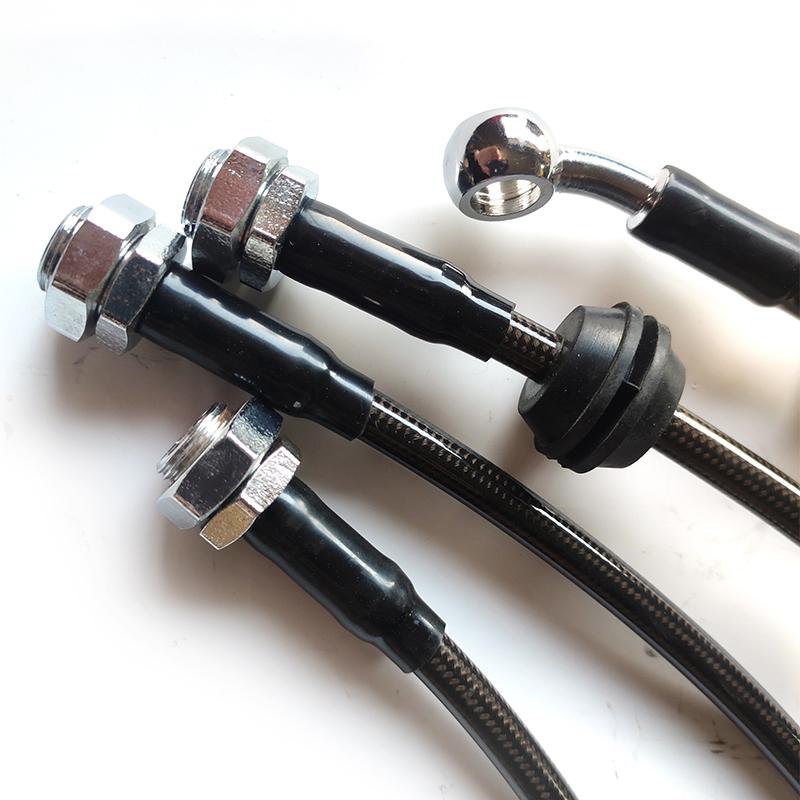 Car Extend Brake Hose For 2019-2025 Suzuki Jimny Jb74W JB64 Lengthened Brake Steel Hose 2-3 Inches Offroad Suspension Lift Kit
