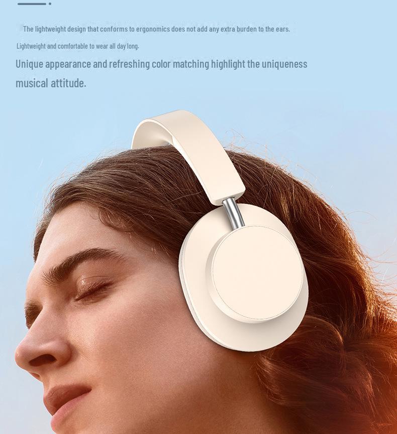 DR80 Wireless Bluetooth Headset: Silicone, Long Battery Life, Head-Mounted, Ideal for Gaming and Calls