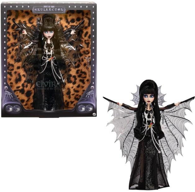 Mattel Monster High Doll Elvira Mistress of the Dark Collector Doll In a Black Faux Leather Dress and Silver Cape