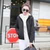 Winter Women Jacket Hooded Zip-up Long Sleeves Thick Plush Lined Solid Color Cardigan Keep Warm Commuting School Coat
