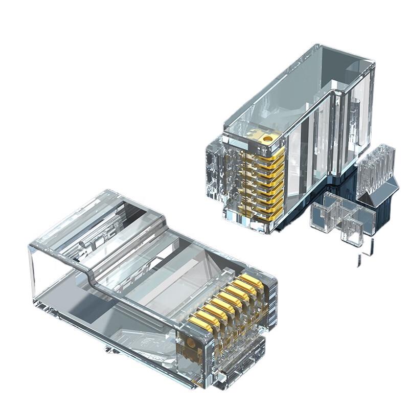 

CHOSEAL Cat6 Gold-Plated RJ45 Network Connector (10-Pack)
