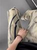 Ripped jeans men's summer loose straight large size ancient high pants
