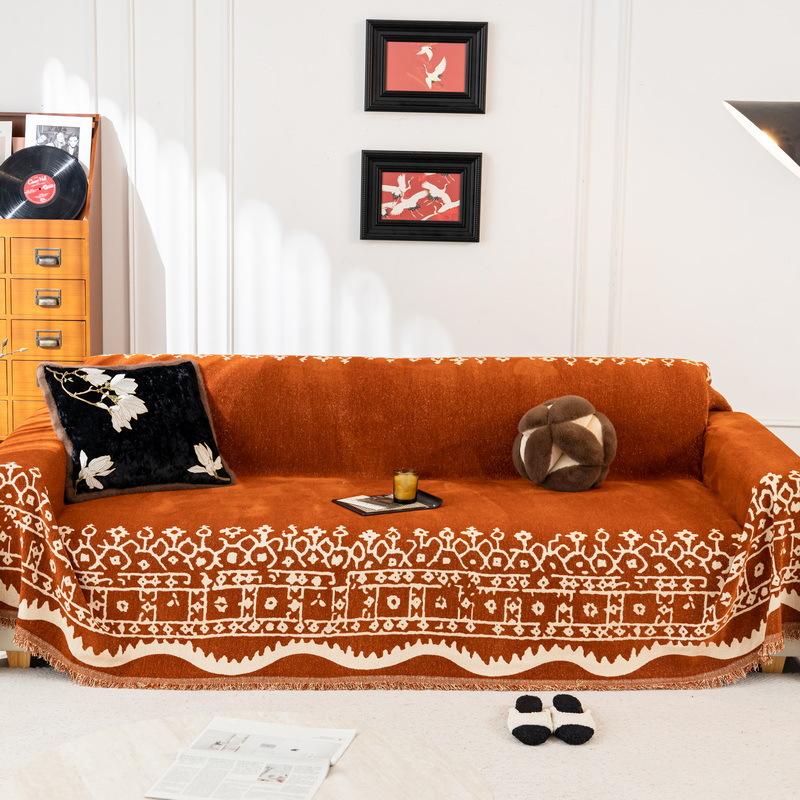 Simple Sofa Cushion Cover Universal Four Seasons Anti-Slip Blanket Full Cover Lifter Sofa Towel Covers Home Decor
