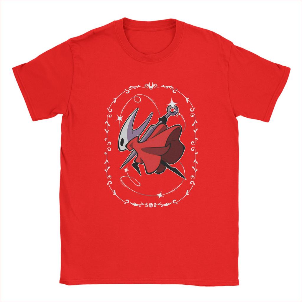 Men's T-Shirts Hollow Knight Silksong Funny 100% Cotton Tee Shirt Short Sleeve  T Shirts Crew Neck Clothing New Arrival
