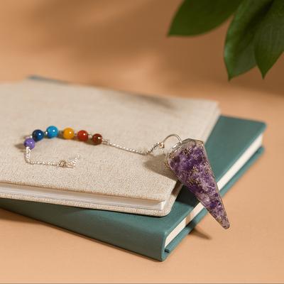 Orgonite Pendulum Amethyst Chakra