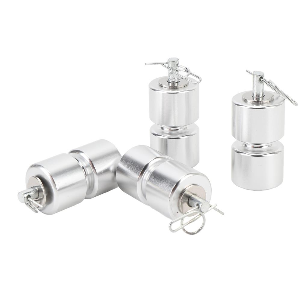 4PCS Trailer Tailgate Lift Assist Rollers Kit Aluminum Alloy Roller Washer Pins Rings Set for Easy L