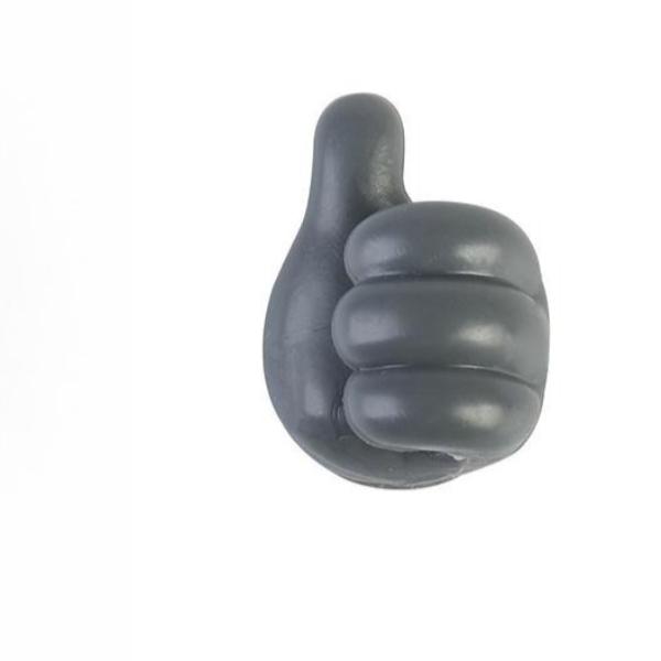 

Резиновый держатель в форме руки, кабель для очков, шнур питания, линия зарядки, самоклеящийся мини-крючок, органайзер для хранения автомобилей, украшения для гаджетов серый