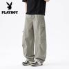 Men's Ice Silk Loose Fit Casual Cargo Pants