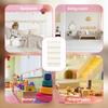 4-Layer Stuffed Toy Storage Hammock Net Large Capacity Stuffed Animal Storage Boho Hanging Toy Organizer for Playroom Bedroom