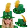 Cowboy Hats Panama Hat Leprechaun Headwear Green for Women Men Photo Props Western for Men Women Unisex Wear Headwear