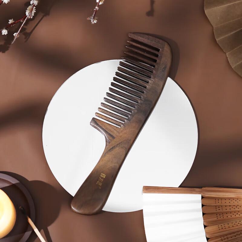 Tan Mujiang Wenge Wood Hair Massage Comb