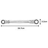 TONE Double Head Ratchet Box Wrench Width across flats 17 x 19 mm HPRMFW-1719