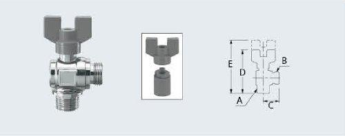 Kakudai Angle Type Ball Valve 6504-13