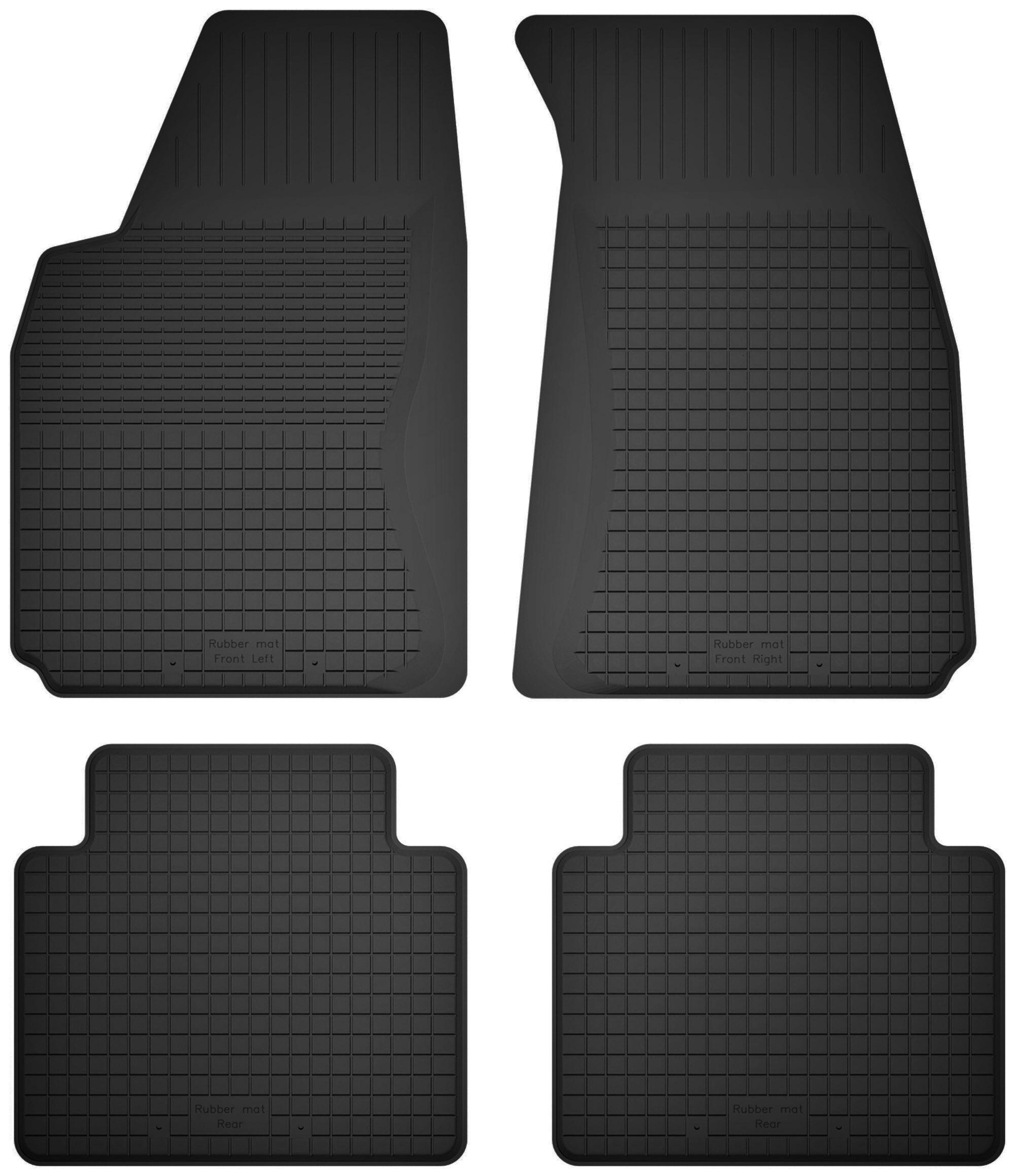 Tappetini in gomma per auto, set da 4, universali per: Fiat Marea Weekend station wagon (1995-2001)