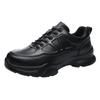 Fashion 2025 Work Safety Shoes for Men Black Leather Soft Anti-smashing Anti-piercing Labor Protection Boots Male Footwear
