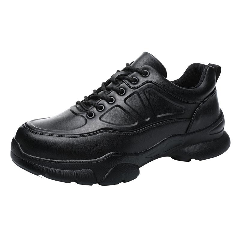Fashion 2025 Work Safety Shoes for Men Black Leather Soft Anti-smashing Anti-piercing Labor Protection Boots Male Footwear