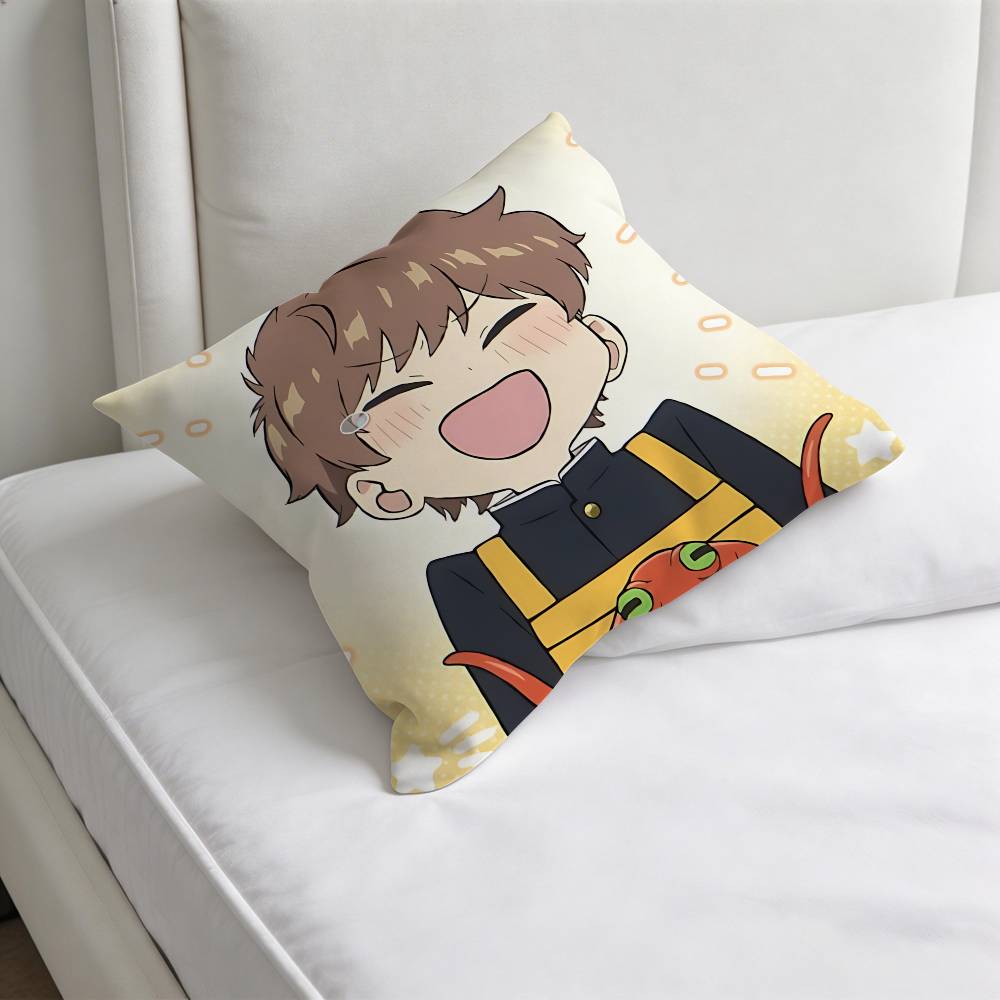 Go For It Nakamura Aiki Hirose Decorative Square Pillow Cover Modern Cushion Case for Living Room Bedroom