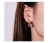 Kenjie Women's Zircon Necklace Set – Korean Style, Copper-Plated, Gold-Inlaid, Elegant High-End Design