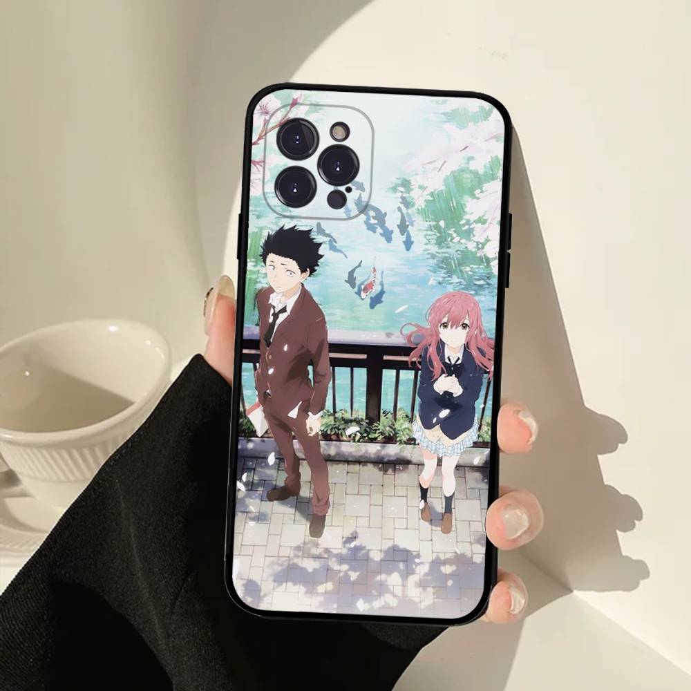Anime A Silent Voice Phone Case For IPhone 16 15 14 13 12 11 17 Pro Max Simplicity Back TPU Soft Case