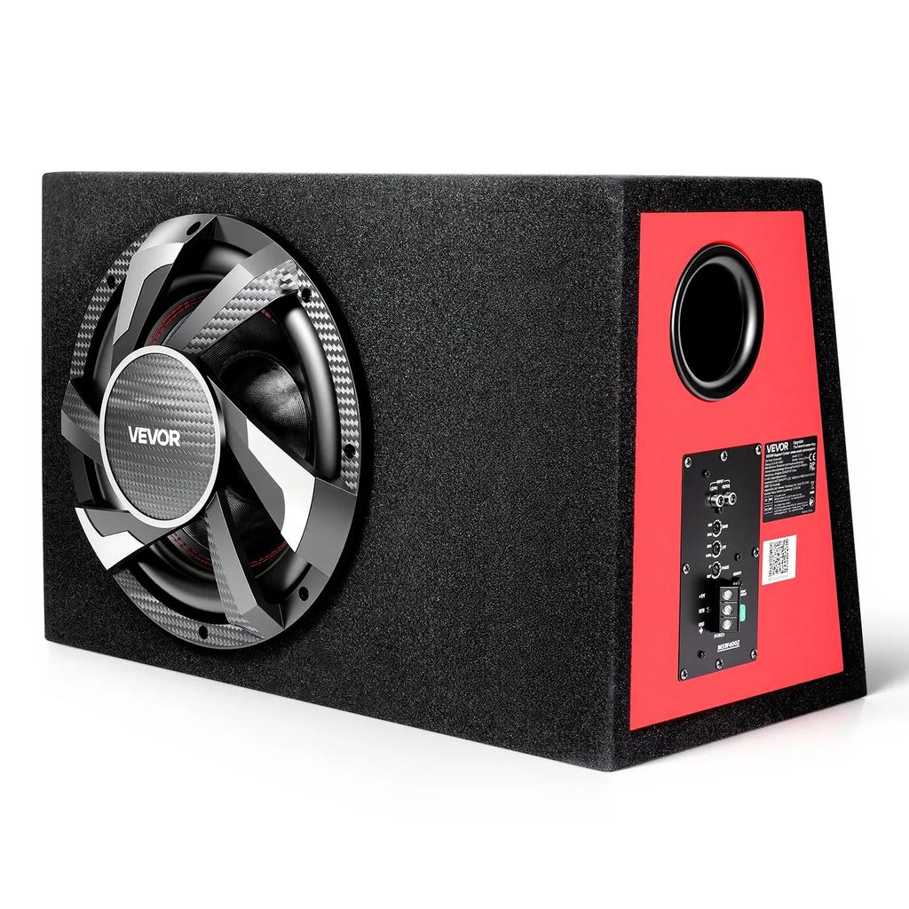 VEVOR Subwoofer Bass Package, 305mm, 245W RMS, Complete Car Audio Subwoofer and Amp Package, with Loaded Enclosure, Built-in Amplifier