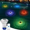 Solar Adjustable Pool Chlorine Dispenser with Colorful Lights Floating Pool Chlorine Dispenser Adjustable Release Chlorinator