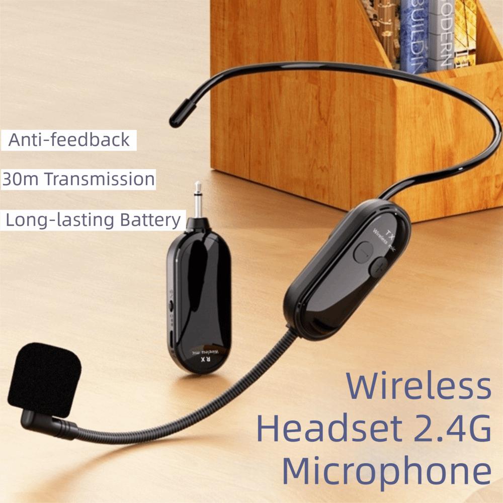 2 In 1 Headset Microphone Long Range Voice Amplifier Mic Wireless Microphone Teaching