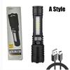 High Strong Power Led Flashlight Tactical Torch Light with Battery USB Charging Camping Hiking Emergency Zoomble Lantern Lamp
