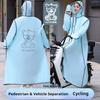 Unisex Einteiler Ganzkörper Anti-Sturm Regenponcho - Dicke Regenjacke für Elektroroller und Motorradfahren