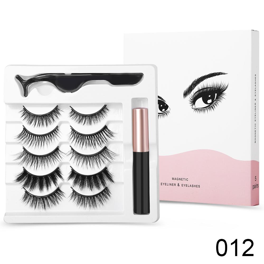 Magnetic Eyelash Liquid Eyeliner Set Super Natural Reuse Eyelashes Beautiful Women Makeup Tools Cosmetic