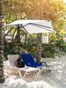 Half Umbrella Canopy Polyester Outdoor Half Umbrella Replacement Canopy Cover for Patio Garden Khaki