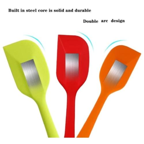 Farigrut Silicone Spatula, Heat-Resistant, Non-Slip, Baking Tools, Baking Utensils, Kitchen Tools, Baking Tools, Turner, Cooking Utensils, 2-Piece Sil