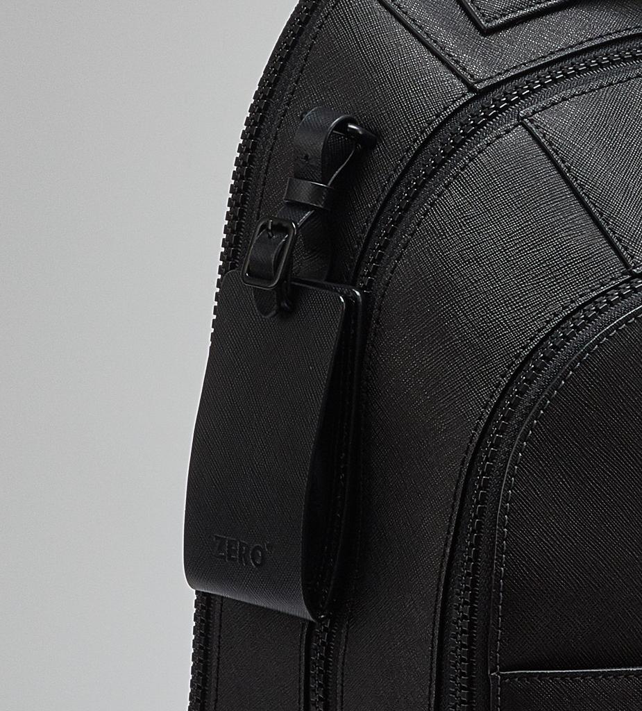 Zero Luggage Zero Black Label Saffiano Leather Backpack