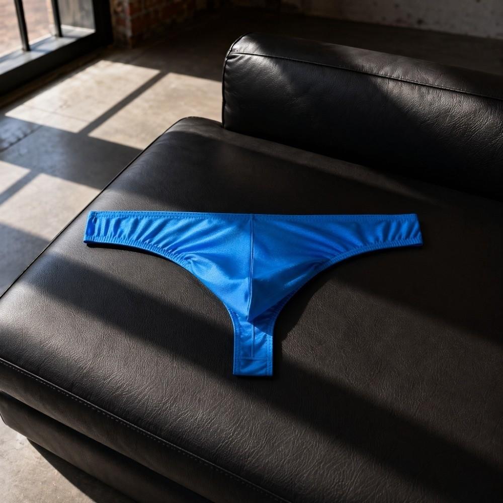 Underpants Men's Panties Low Waist Male Briefs Soft Men Ice Silk Thongs Sports