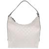 Used AUTHENTIC 257282 One Shoulder Shoulder Bag Silver GG Canvas/Leather