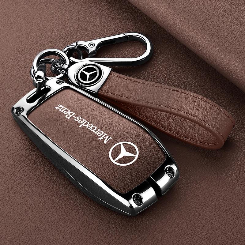 GLC GLB Leder Auto Fernbedienung Schlüsselhülle Fob Abdeckung Für Mercedes Benz A C E S G GLS CLA Klasse W213 W203 W211 W205 W177X167 W204 Acces