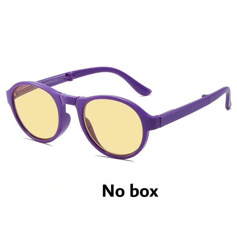 Portable Folding and Brightening Night Vision Reading Glasses with Anti Blue Light for WomenMen HD Ultralight Presbyopia Glasses