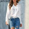BITCED Plus Size Women's Loose-Fit Casual Chiffon Blouse