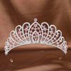 European and American Crown Princess Headwear Wedding Water Diamond Alloy Hair Accessory Full Diamond Crown Makeup Styling Updo Accessory