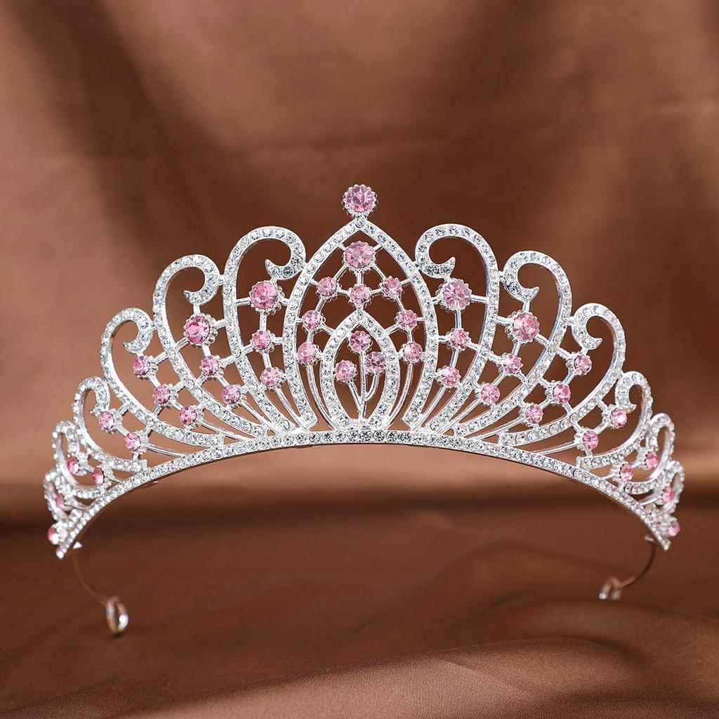 European and American Crown Princess Headwear Wedding Water Diamond Alloy Hair Accessory Full Diamond Crown Makeup Styling Updo Accessory