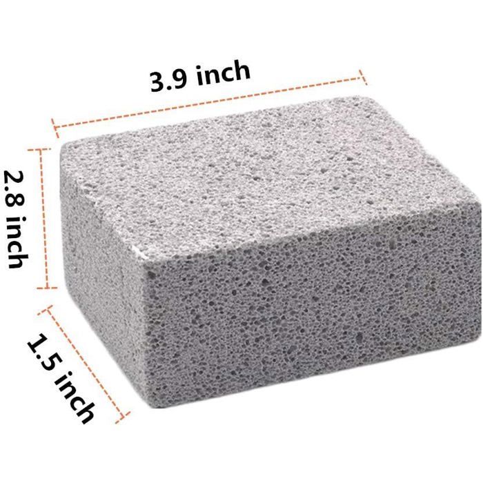 Lot de 4 pierres ponces nettoyantes AIMOONSA pour gril barbecue - réutilisables, écologiques