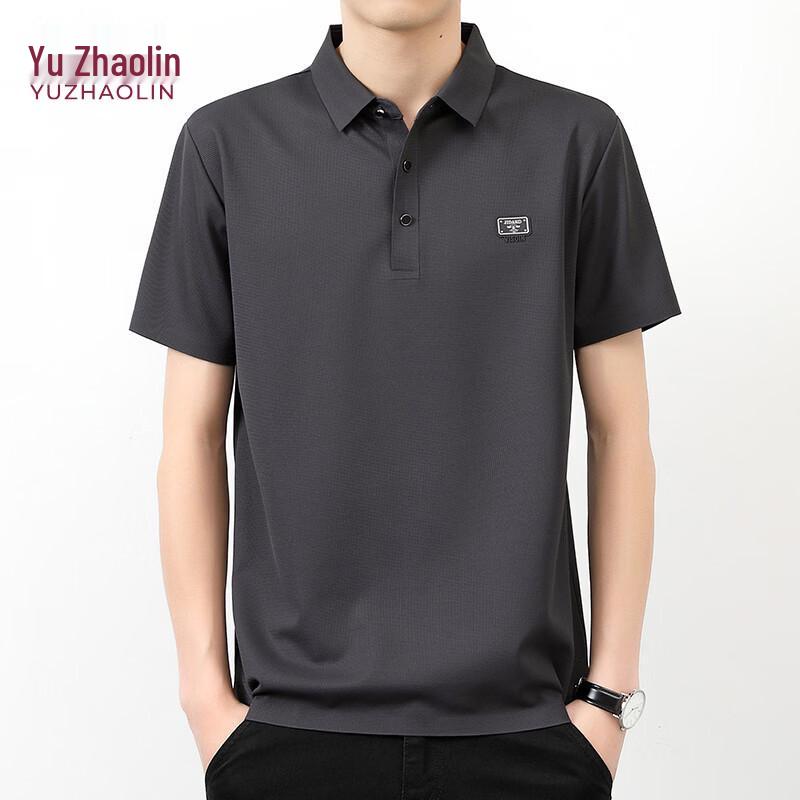 YUZHAOLIN Men s Short Sleeve Polo Shirt L