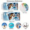 1 Extra-Large Beach Towel - Soft velour microfiber, sand-resistant and absorbent, features a carp pattern, suitable for the b