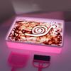 Glow-in-the-Dark Sand Art Kit for Kids, 7-Color Adjustable LED Light Box, Creative Drawing Toy, 40x28x9cm