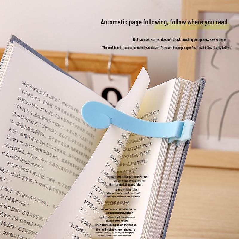 Silicone Page-Following Bookmarks: Durable, Functional, Non-Deformable Clips for Home and Student Use
