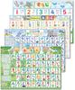 In the Set Tape Bath Poster Alfa Life Made In Japan B3 Size Waterproof ABC Hiragana Katakana Alphabet Numbers [Study Bath] 4-piece (1Hiragana
