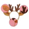 Cute Animal Deer Ears Headband Plush Antler Hair Hoop Novelty Party Headdress Fawn Horn Christmas Party Accessories
