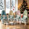 4 Pcs Dustproof Chair Protective Sleeves Dwarf Christmas Ornaments New Year Party Decor