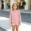Boys Girls Long Sleeve Mock Neck T-Shirt Undershirt Casual Warm Comfortable for Baby Toddler Kids
